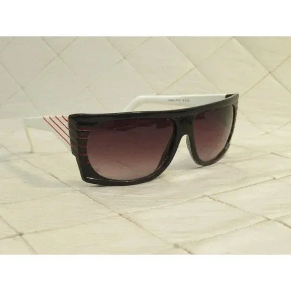 1980s Sunglasses Racing Stripes 90s  Zack Morris Baywatch Max Headroom - Picture 7 of 9
